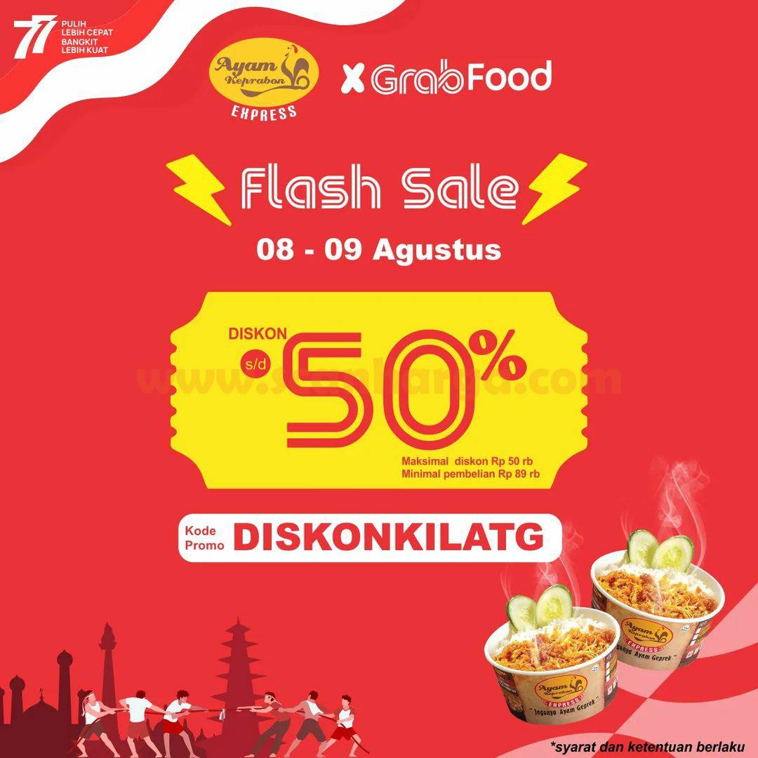 Promo Ayam Keprabon Flash Sale Grabfood Diskon 50%